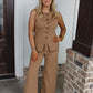 On the Hour Button Down Pant Set