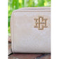 CAROLINE HILL | Tan Nadine Zipper Wallet