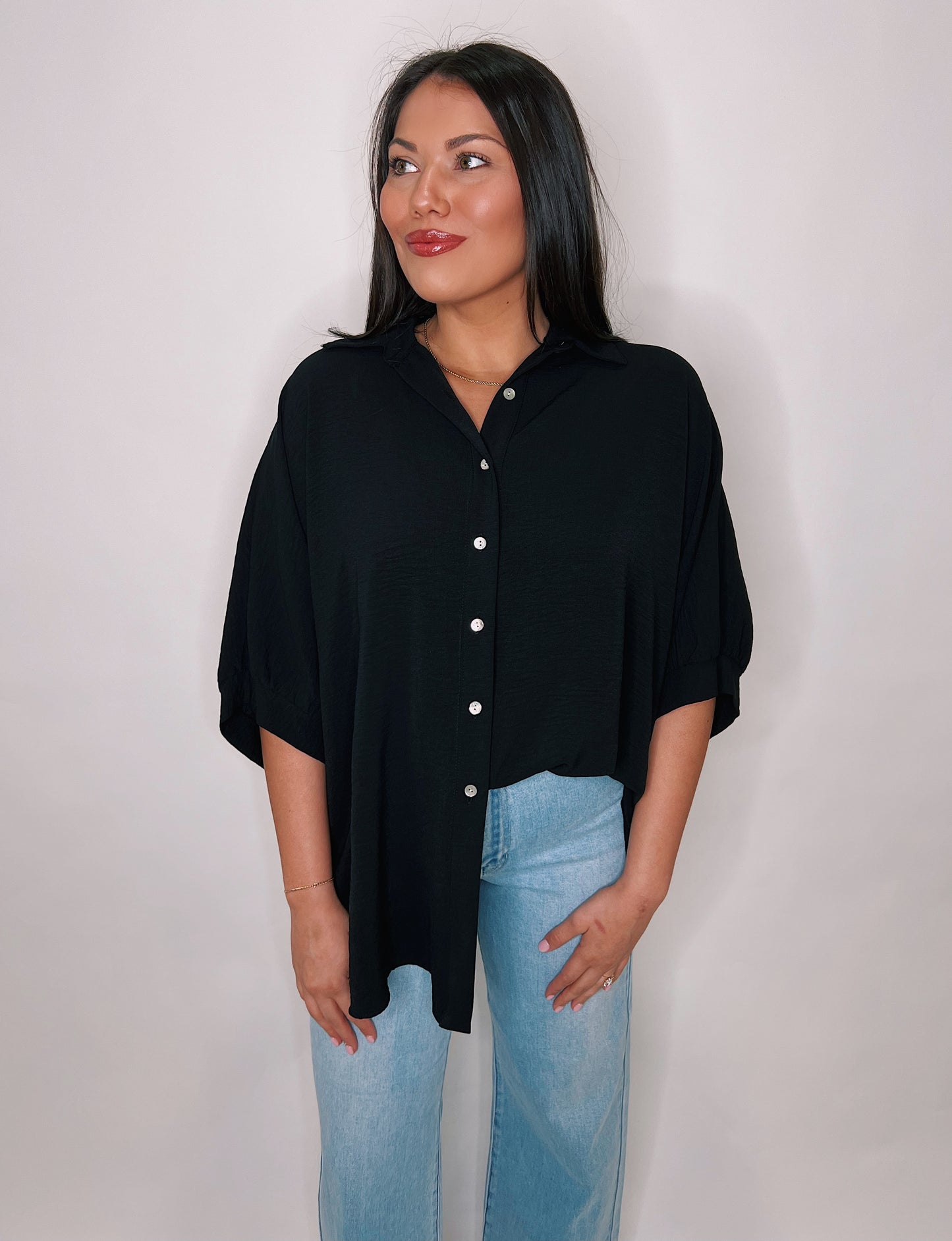 ADRIENNE / Arizona Button Down Blouse