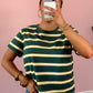 Urban Stripes Tee - Green/Yellow