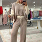 Latte's & Lounge Pant Set - Cream