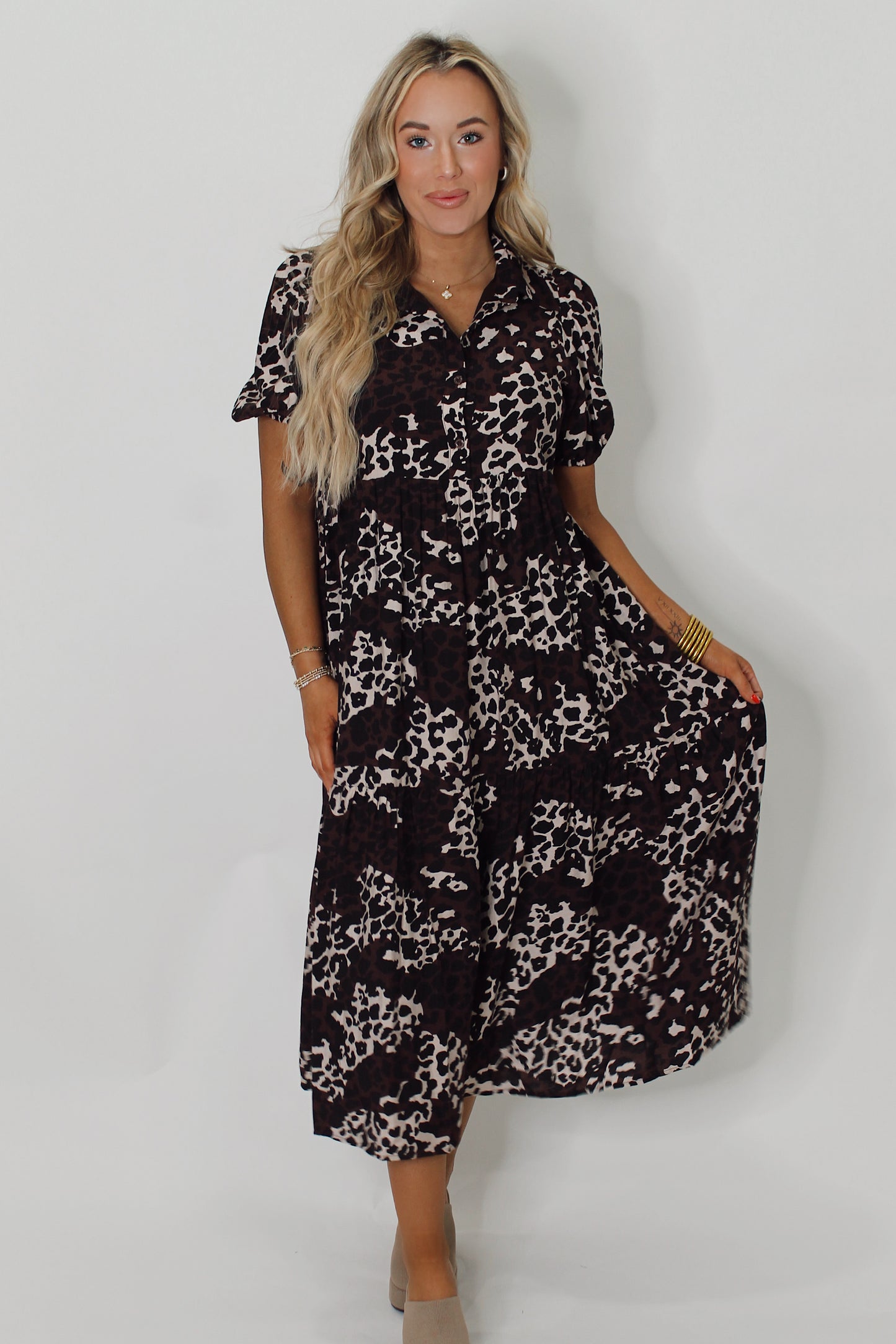 Coffee & Chat Midi Dress