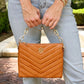 CAROLINE HILL | Camel Quilted Ariana Crossbody