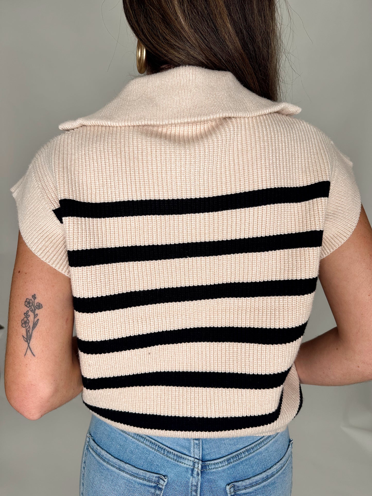 Sweetly Striped Sweater Top