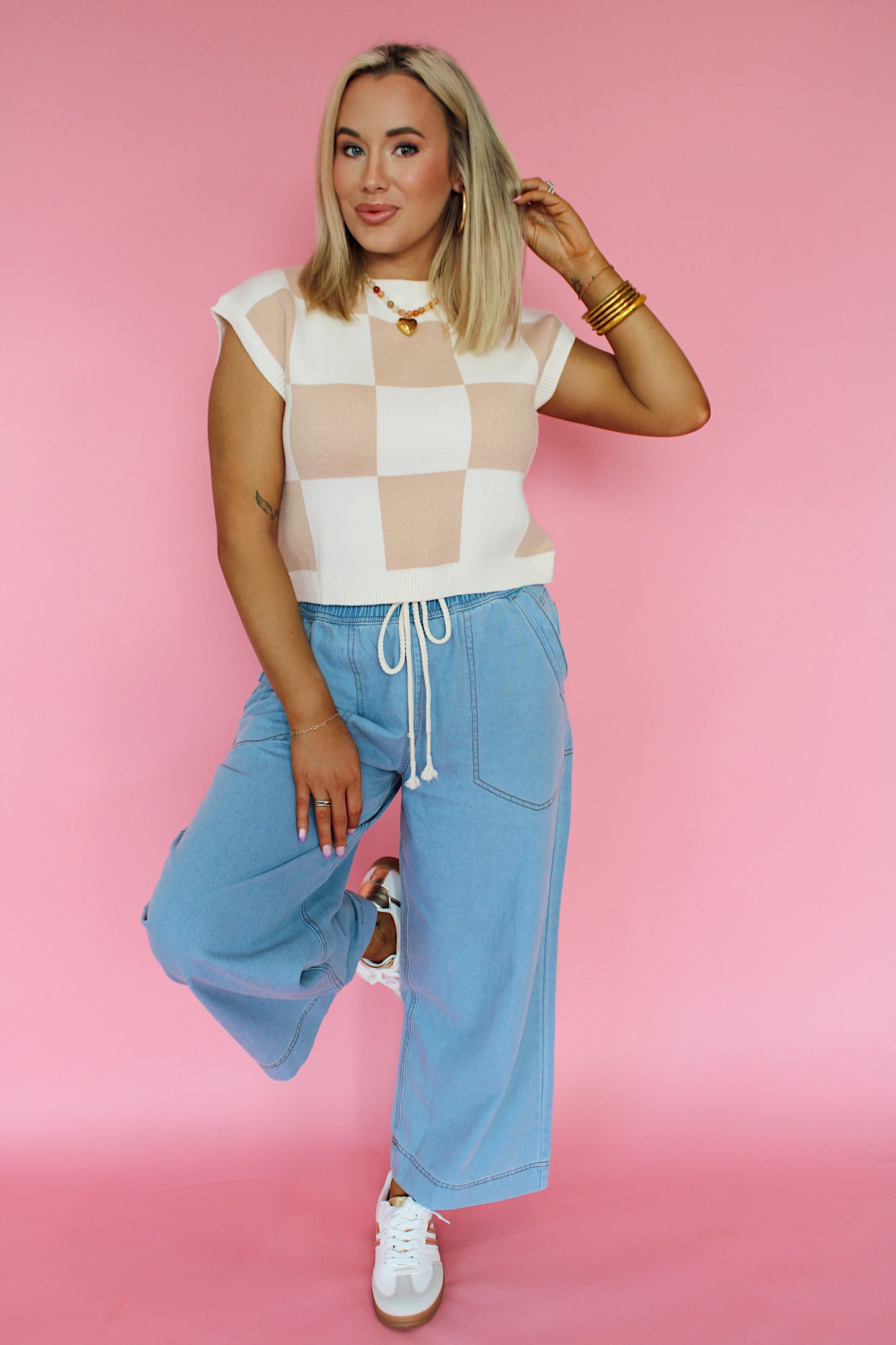 The Ellie Checkered Top