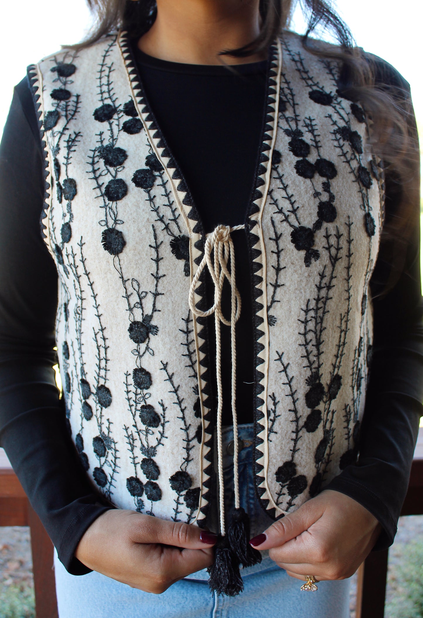 Street Style Embroidered Vest