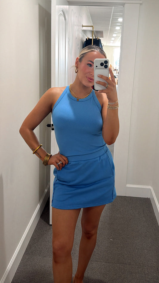 Weekend Wander Skort Set - Blue