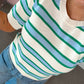 The Sweet Stripe Knit Blouse