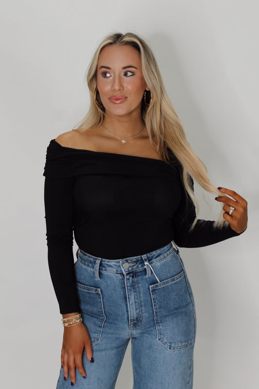 Always In Style Bodysuit - Black