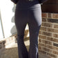 Crossover Flare Leggings in Ash Blue