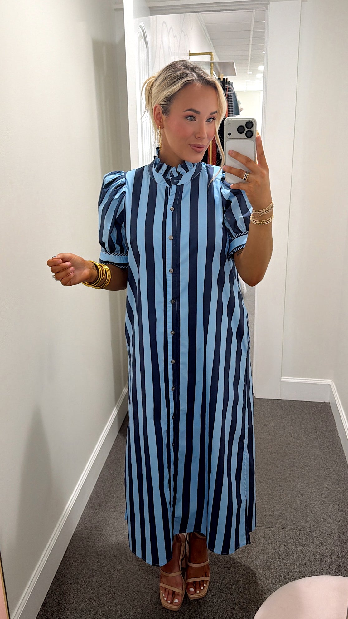 Bluebell Stripe Midi