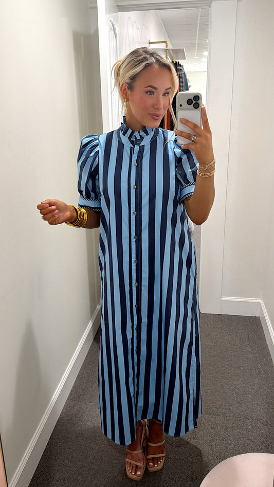 Bluebell Stripe Midi