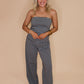 Weekend Away Pant Set - Blue/Brown