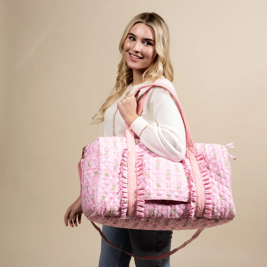 On-The-Go Quilted Weekender Bag - Oh So Fancy Pink