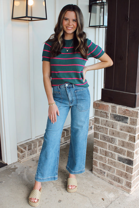 Gleaming Smile Sweater Top