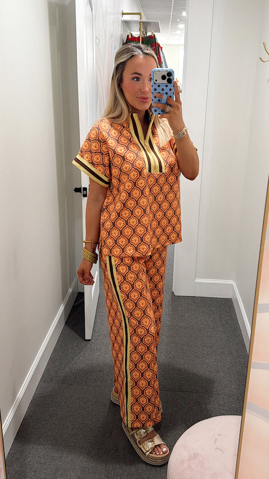 Retro Bloom Pant Set