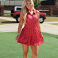 STEWART SIMMIONS - The League Pleated Tennis Romper