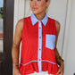The Shoreline Stripe Top - Red