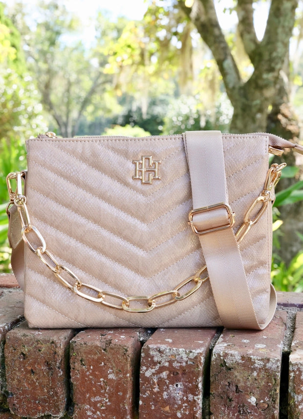 CAROLINE HILL | Taupe Ariana Crossbody