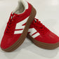 Red Color Block Platform Sneakers