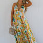 Santorini Sunset Maxi Dress