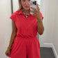 Weekend Stroll Romper - Pink