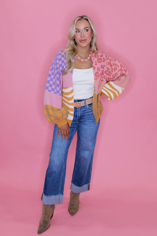 Animal Print Cardigan