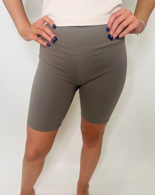 Lucy Biker Shorts - Olive