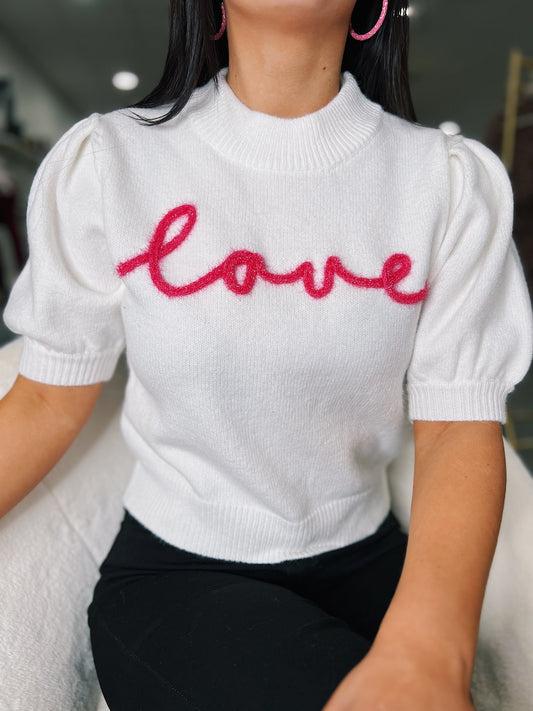 LOVE Sweater Top