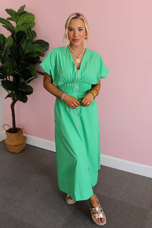 Seafoam Elegance Midi Dress