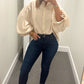 Social Sweetness Blouse in Champagne