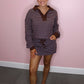Cocoa Blue Stripe Skort Set