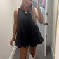 The Denim Babydoll Set - Black