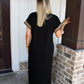 Smooth Shadow Black Maxi