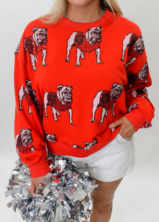 Stewart Simmons - The Bulldog Sequin French Terry Sweatshirt