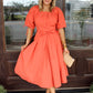 Crisp Autumn Midi Dress