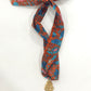 Hart Designs | Bronze with Blue Flowers Scarf Necklace