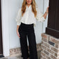 The Delicate Button Down Blouse - Cream