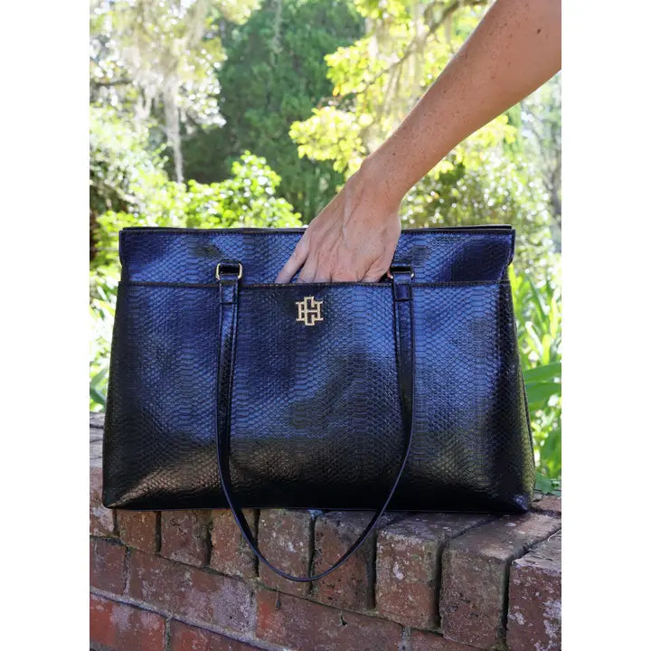 CAROLINE HILL | Black Lexi Versatile Tote Bag