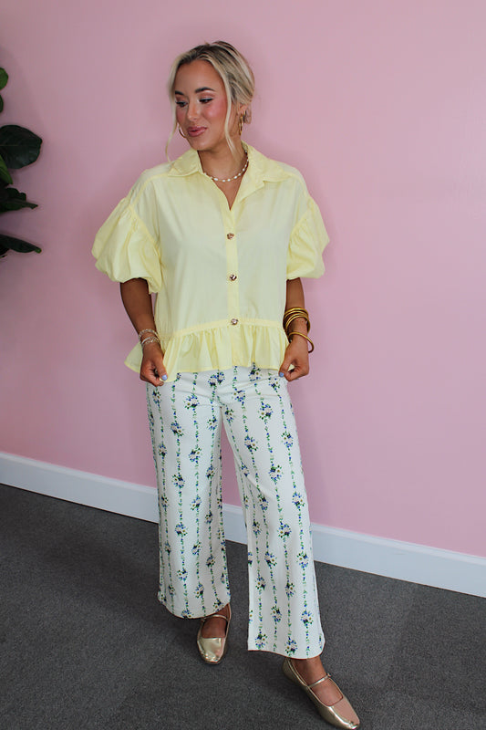 Sunshine Ruffle Blouse