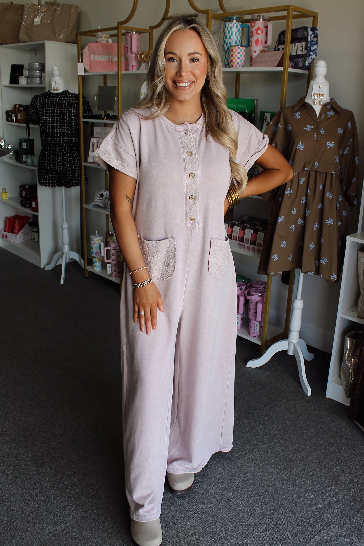 Full of Love French Terry Jumpsuit