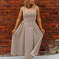 Chestnut Charm Stripe  Midi