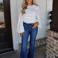 Cinnamon Sweet Scrunched Top