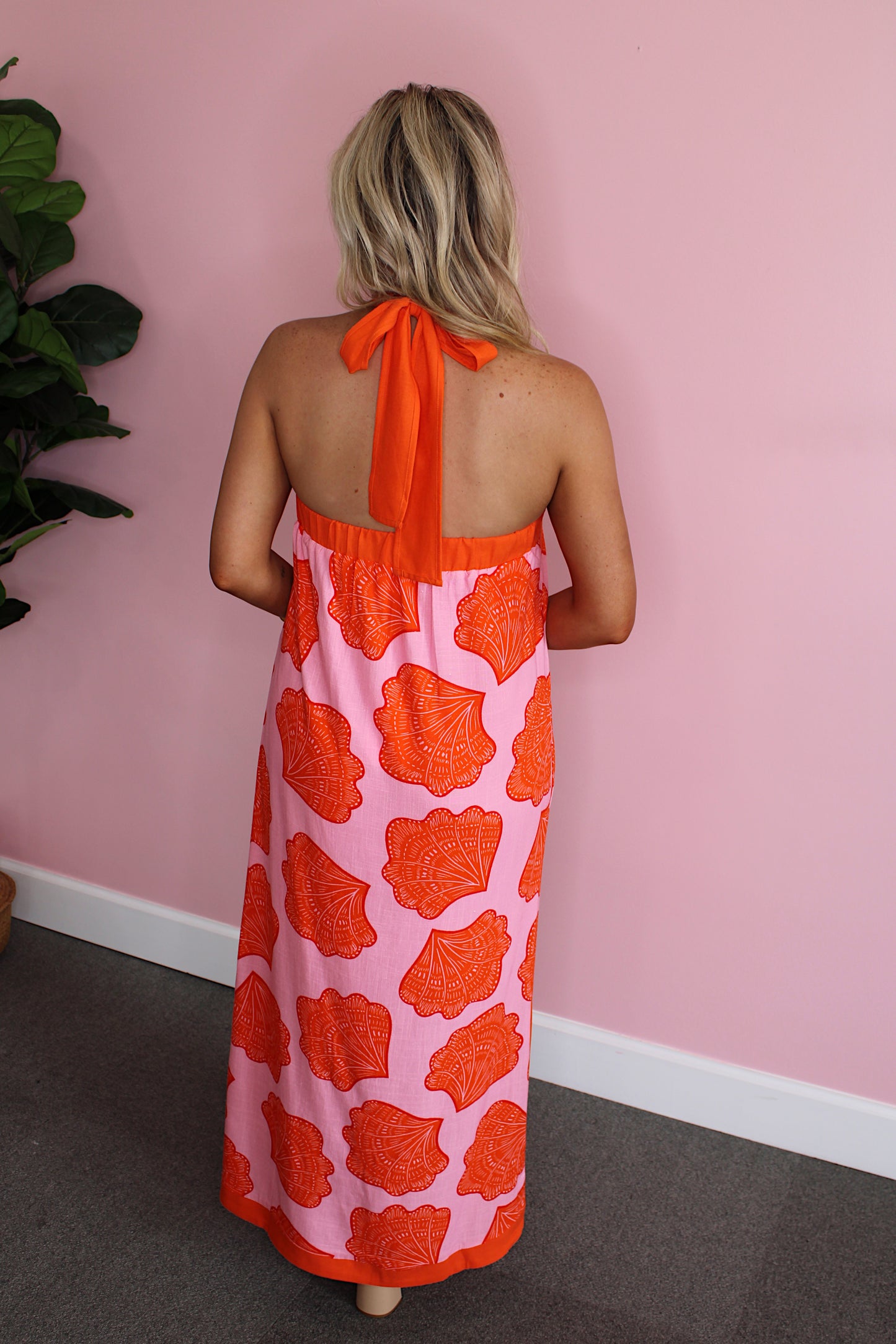 Sunset Seashell Midi Dress
