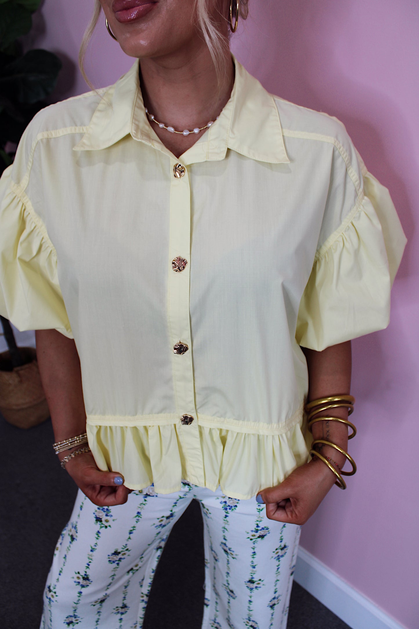 Sunshine Ruffle Blouse