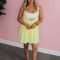 Gingham Dreams Romper - Yellow
