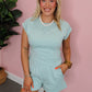 Lazy Days Short Set - Camo Blue