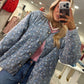 Floral Print Denim Jacket