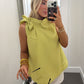 Ruffle Neck Tie Bow Top