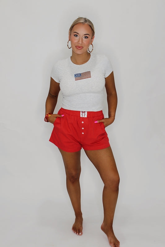Boxy Bow Shorts
